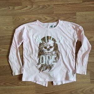 Girls Gap Star Wars  Chewbacca Long Sleeve Tee Shirt: Size Small